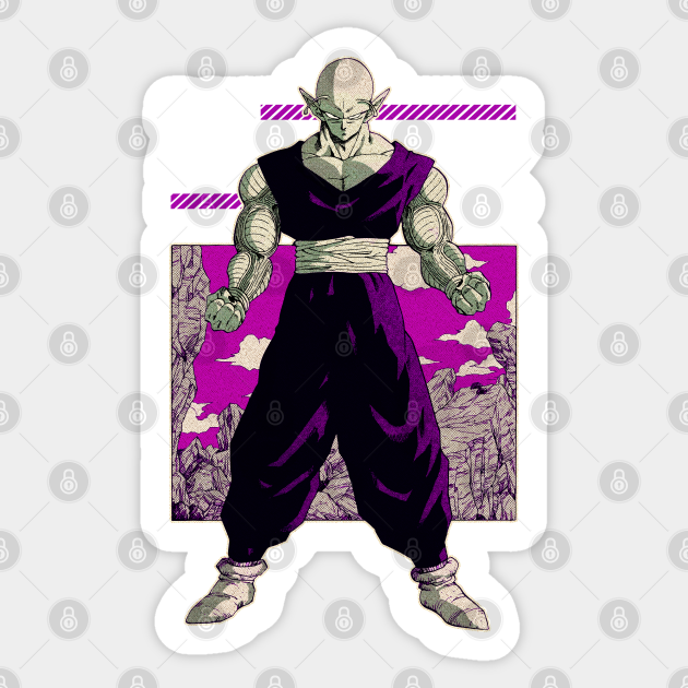 Piccolo Cell Saga = DRAGON BALL = Manga Panel Design Purple Piccolo